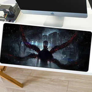 Игровой коврик для мыши 800x300 мм XL с блокировкой скольжения Edge, большой геймерский коврик для мыши из натурального каучука, аниме для настольного ПК и ноутбука