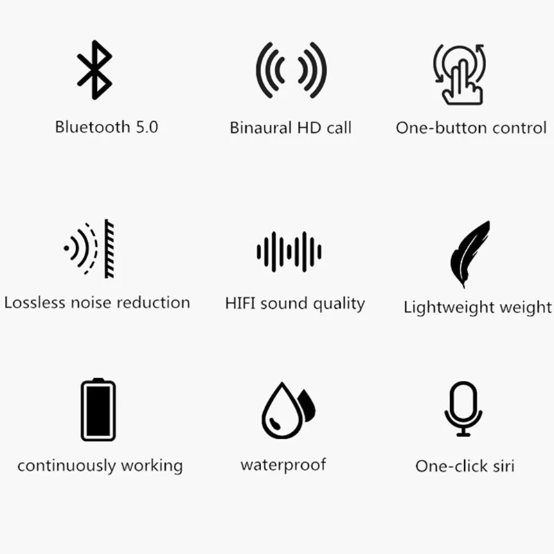 Weireless Bluetooth Earphones For Huawei Honor 7X 8X 9X 20 Lite 20i Case Mobile Headphones With Mic Power Bank Earbuds Earpiece |
