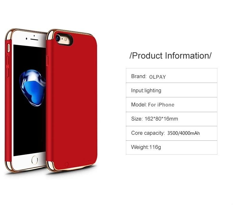 

6000mAh Battery Case For iphone 6 6s 7 8 X XS MAX XR Slim Powerbank Battery Charger Case For iPhone 8 7 6 6S Plus Power Bank
