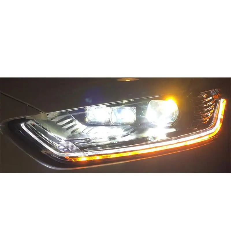 Внешний стиль Luces Para Авто Лампа Cob Led Drl дневные ходовые фары автомобильные огни в сборе 17 18 для Ford Mondeo