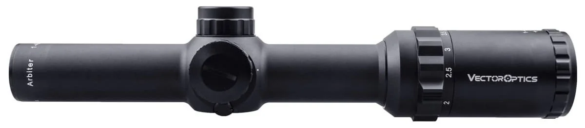 Vector Optics Arbiter 1-4x24 Hunting Riflescope Telescope Rifle Scope Center Red Dot Illumination w/ Mounts Tested.3006 AR15 AK
