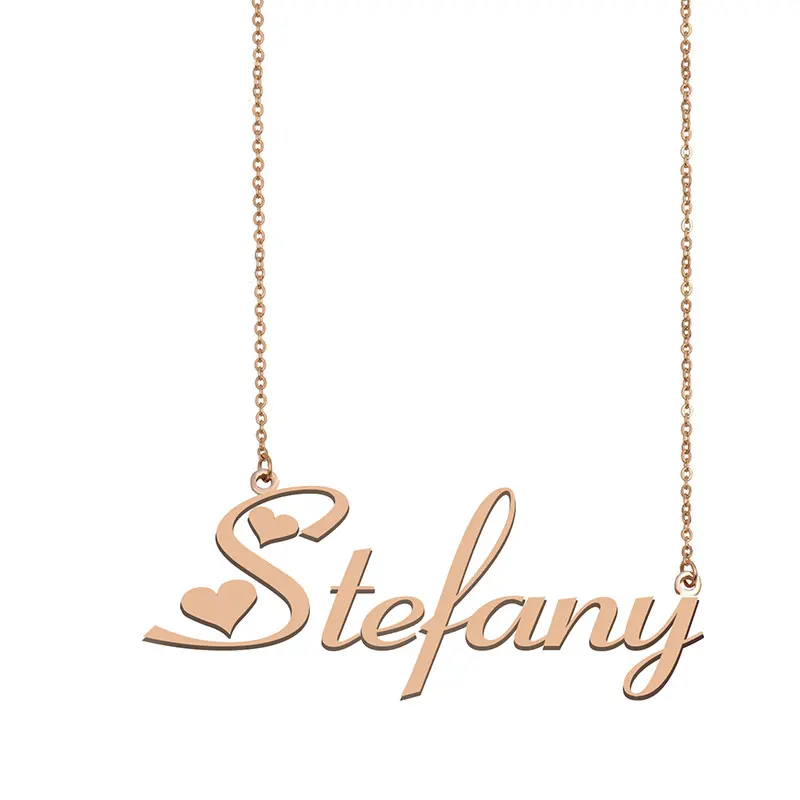 Именное ожерелье Stefany персонализированное золотое для женщин лучших друзей на