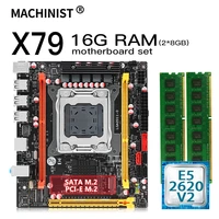 x79 desktop motherboard lga 2011 set kit with intel xeon e5 2620 v2 processor and 16g28g ddr3 ram mini itx mainboard x79 v2 7