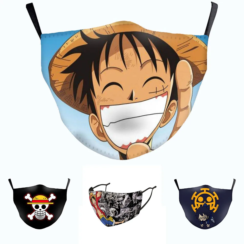 Новые Аниме Luffy Ace Робин косплей мужские женские маски для лица взрослые уличные