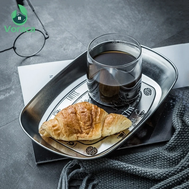 Европейские винтажные железные фруктовые тарелки старинная жестяная Тарелка