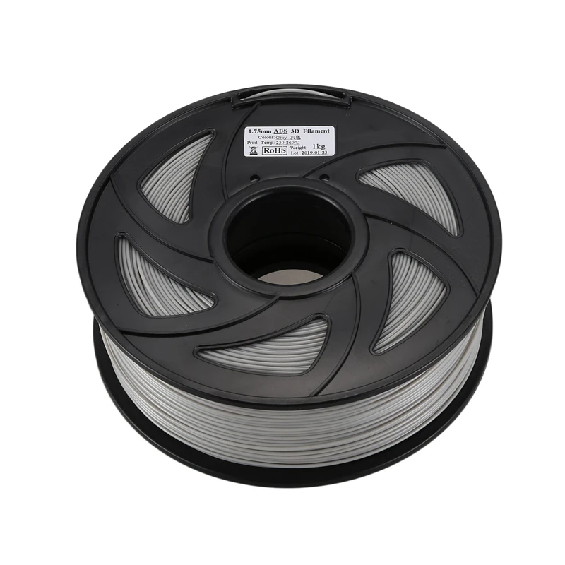 

2 Roll 3D Printer 1KG Printing Filament 1.75Mm PLA, White & Grey