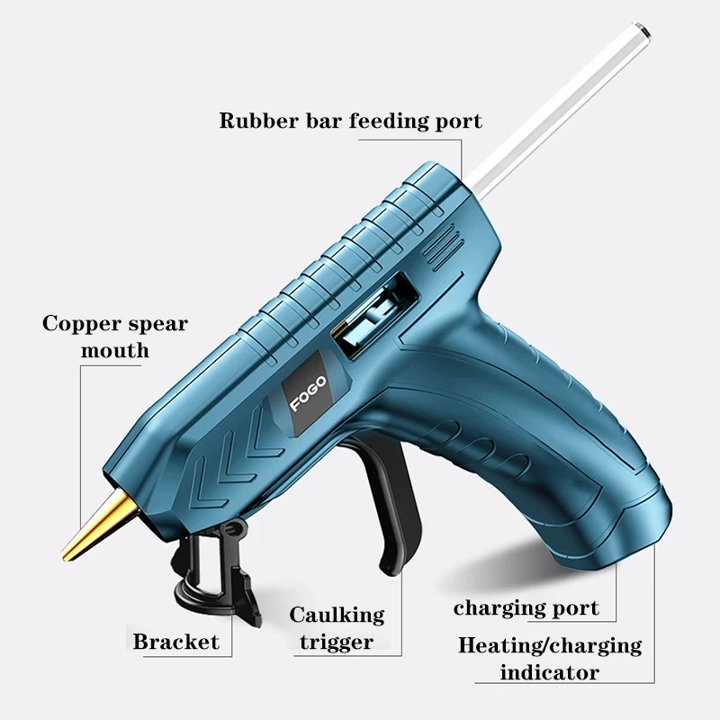 

40W Hot Melt Glue Gun With 7mm Glue Sticks Industrial Mini Guns Thermo Electric Heat Temperature Repair Tool DIY
