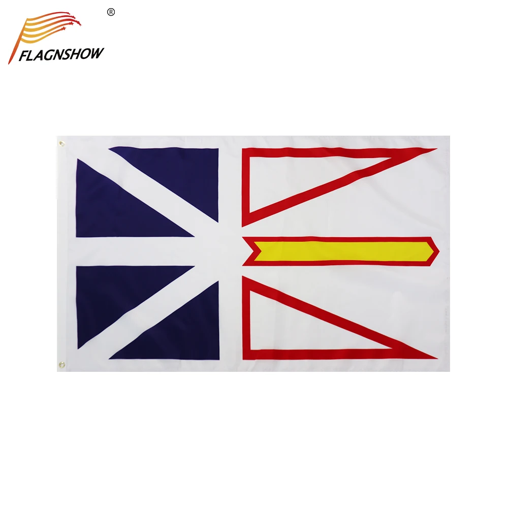 

Newfoundland And Labrador Flag 5Ft X 3Ft Canada Canadian Banner with 2 Eyelets