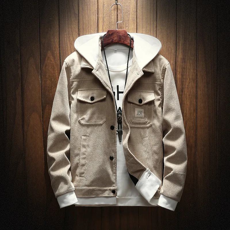 Новое поступление мужская куртка весна осень с капюшоном Повседневная