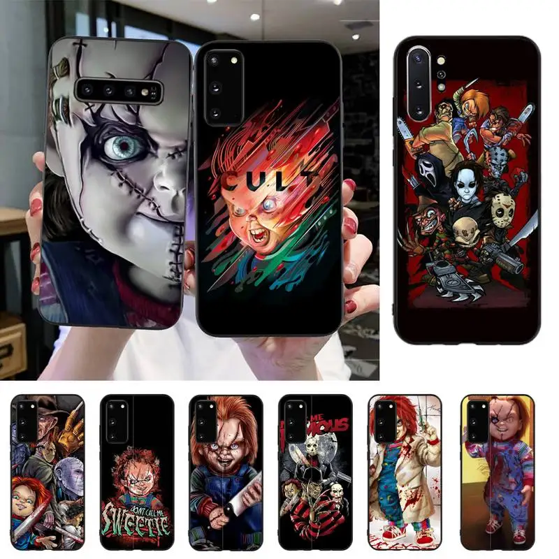 

YNDFCNB Clown Soft black Phone Case For Samsung S20 S10 S8 S9 Plus S7 S6 S5 Note10 Note9 S10lite