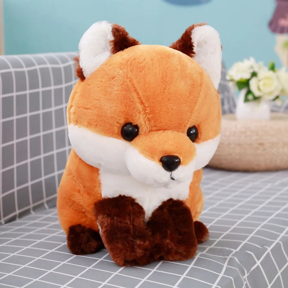 Скидка 40 см милый длинный хвост лиса плюшевая игрушка мягкие набивные куклы модные кавайные игрушки Детский подарок для детей подарок на день рожд...