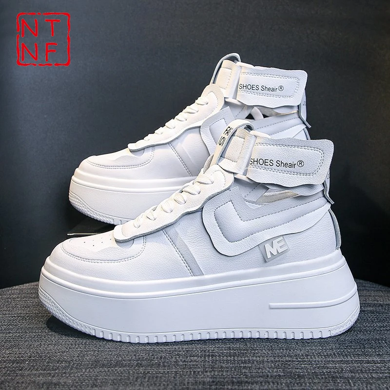 

High Top Sneakers Woman Platform Shoes Fashion White Designer Ladies Trainers Basket Chunky Sneakers Women Zapatillas De Mujer