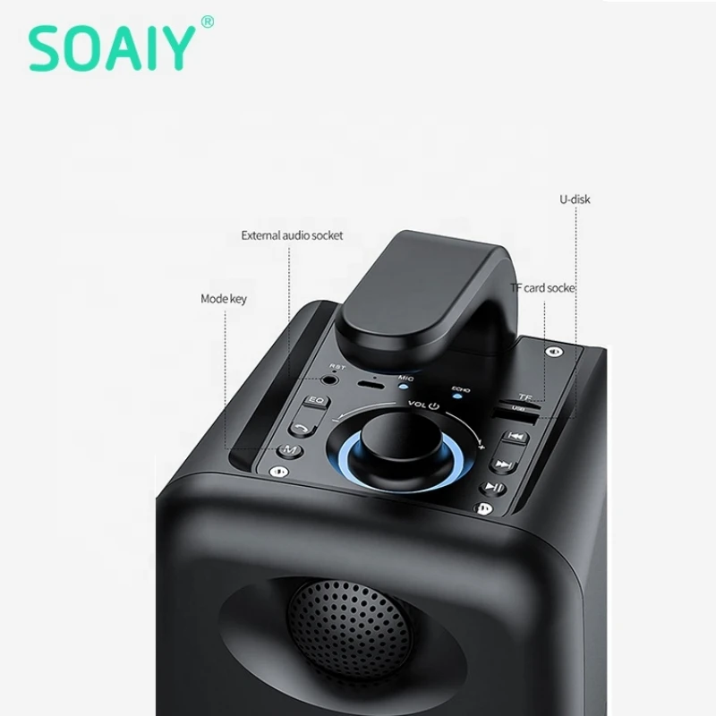 Уличная Портативная аудиосистема с Bluetooth высокомощная уличный сабвуфер