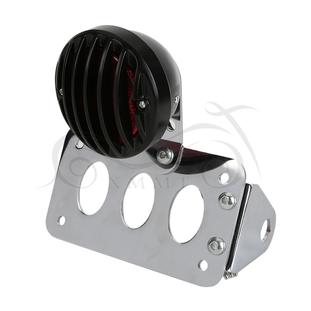 Мотоцикл боковое Крепление задний фонарь w/номерной знак кронштейн черный хром