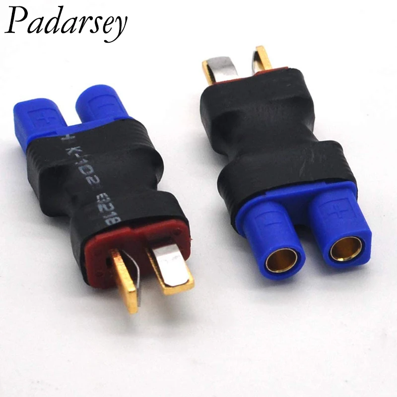 

Padarsey 4 PCS EC3 Female Connector Plug Deans Style T Male Plug Adapter for Lipo Battery