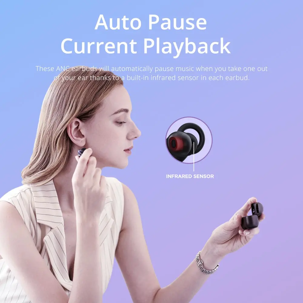 Bluetooth-наушники 1more TRUE wireless ANC активные шумоподавляющие гибридные драйверы TWS Plus 5 0