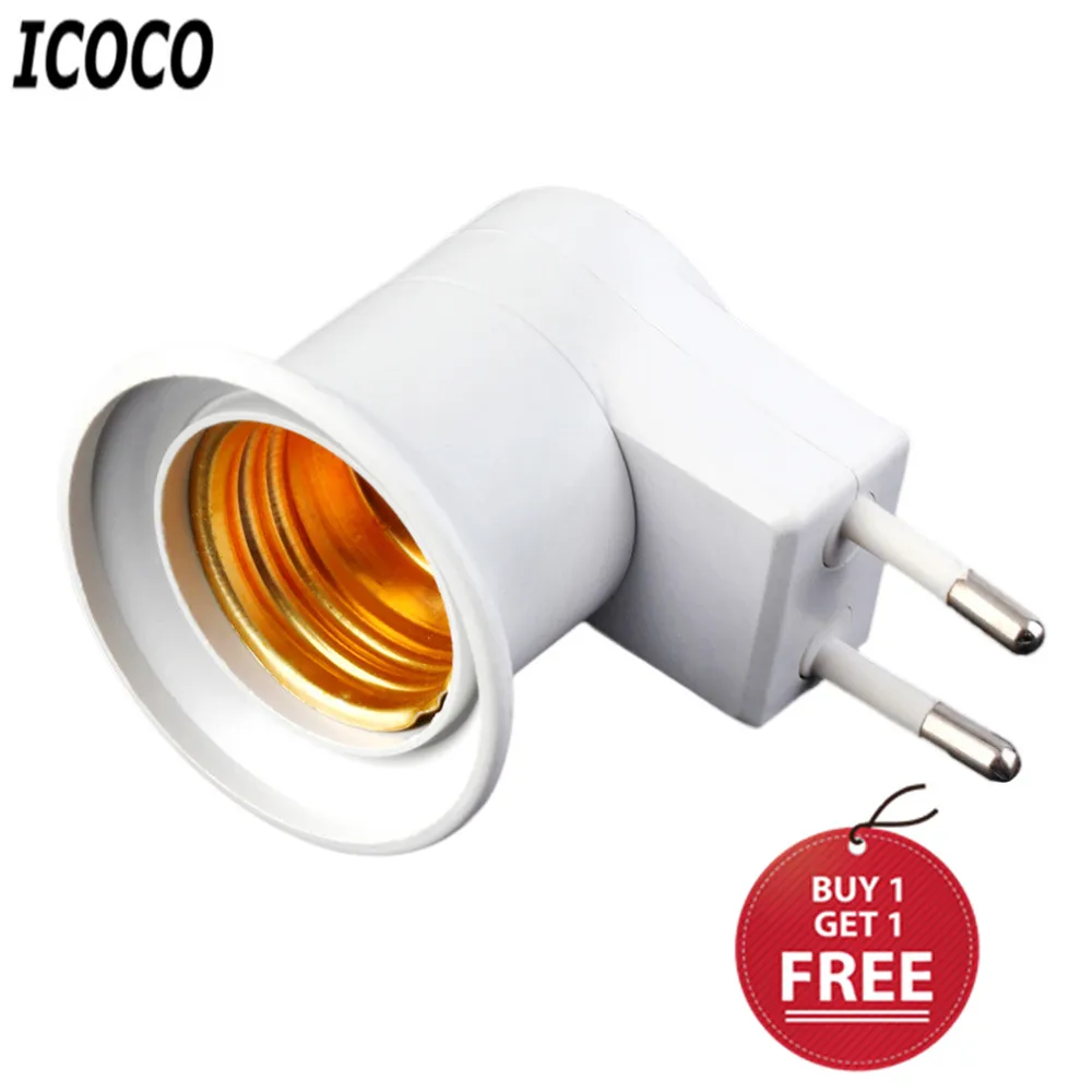 Суперлегкая настенная розетка ICOCO E27 Цоколь для лампы с американской/европейской