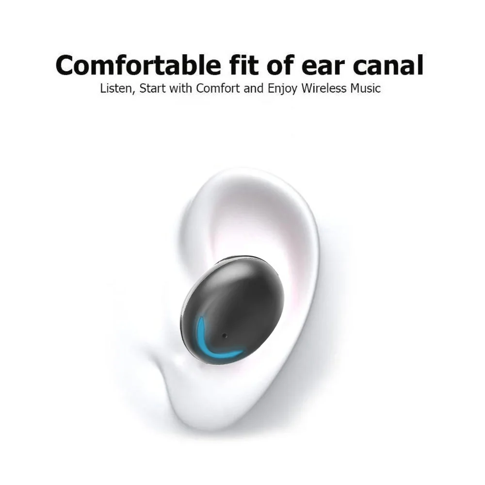 Наушники-вкладыши TWS Bluetooth наушники V5.0 9D стерео Беспроводной спортивные