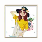 Здравствуйте, вышивка, наборы для вышивки крестиком, шаблоны 11CT 14CT, печатная штампованная ткань, вышивка, украшение для комнаты девочки