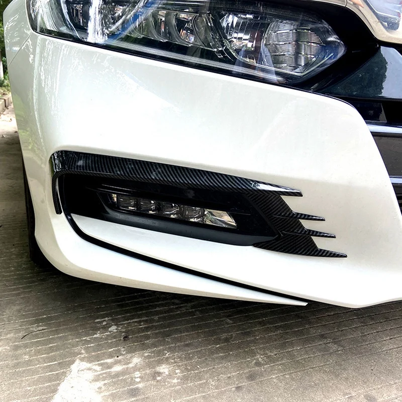 

for Honda Accord 10Th 2018-2020 Carbon Fiber Front Bumper Spoiler Spoilers Car Fog Lights Decorative Cover