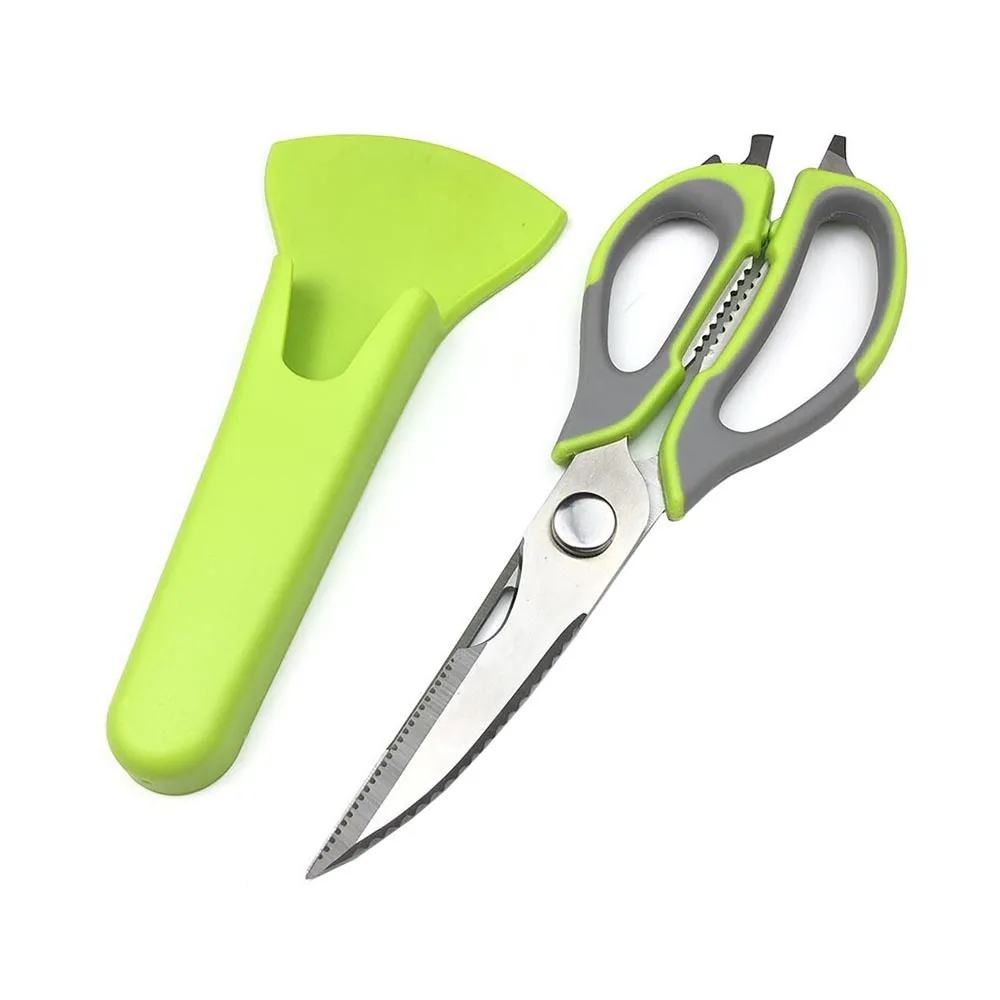 

Multipurposes Stainless Steel Kitchen Scissors Shears Tool For Meat Chicken Fish Vegetables Scissors BBQ Cooking Tools