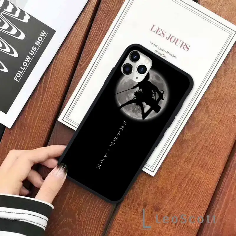 

Anime Attack Titan Anime Phone Case for iPhone 11 12 pro XS MAX 8 7 6 6S Plus X 5S SE 2020 XR Soft silicone