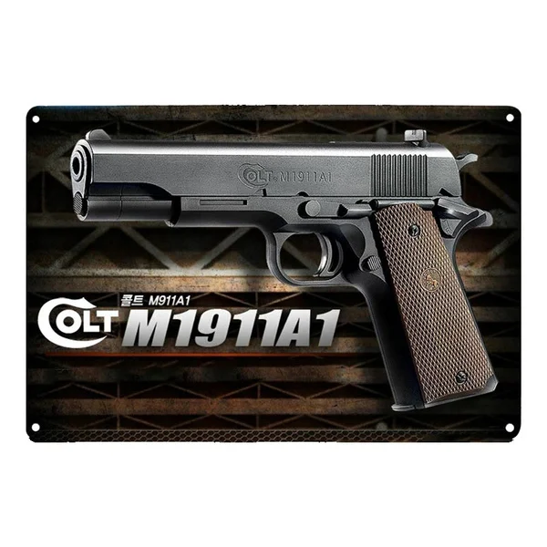 

M1911A1 Logo Tin Sign Vintage Antique Style Rustic Tin Sign Metal Tin Sign 20x30cm Bar Pub Home Wall Decoration