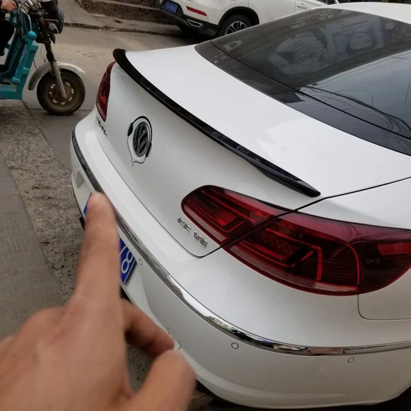 Для Volkswagen VW Passat CC 2009 2016 Авто ABS пластик Неокрашенный задний Багажник крыло спойлер