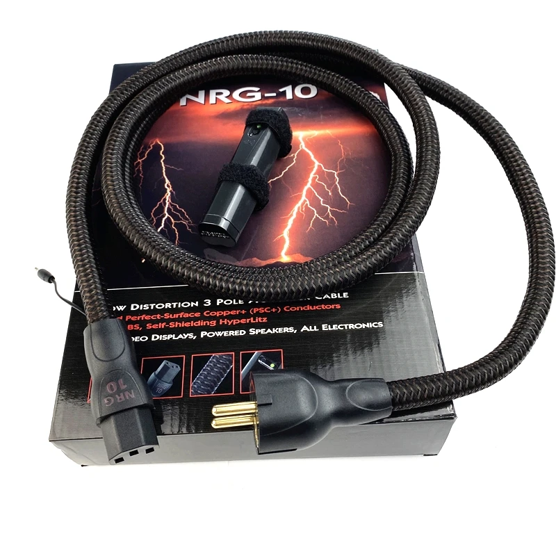 

Аудиофил NRG-10 кабель питания HiFi аудио кабель с коробкой US & EU разъем