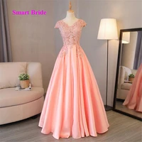 off the shoulder lace chiffon bridesmaid dresses long floor length corset back beaded prom formal party gowns 2020 vs2