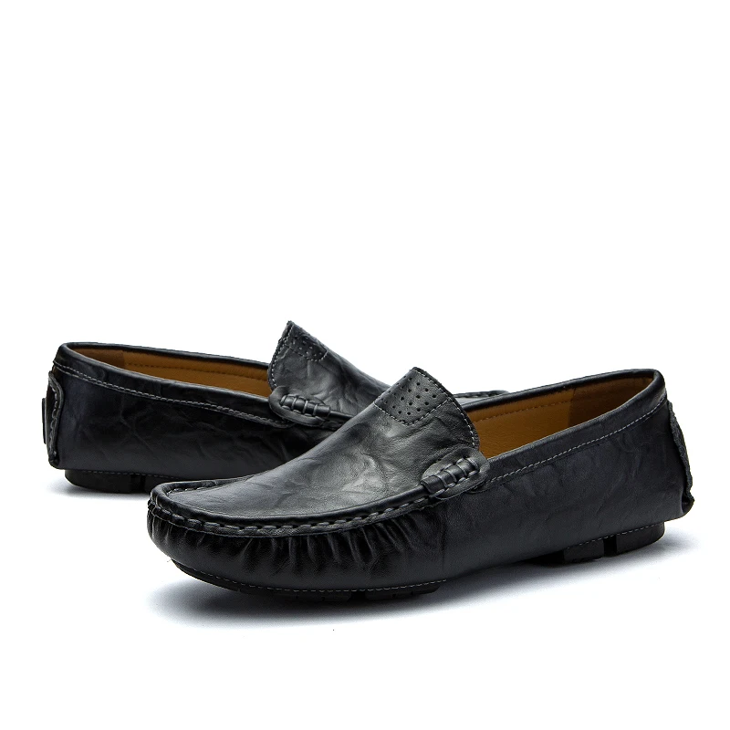 Туфли OZERSK мужские из натуральной кожи роскошные брендовые дышащие мокасины без