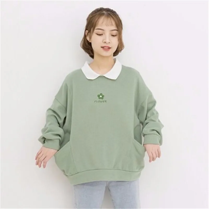 

Худи женское в стиле Харадзюку, милый топ из двух предметов, Осенний свитшот с длинным рукавом, модное осеннее худи, уличная одежда для девоч...