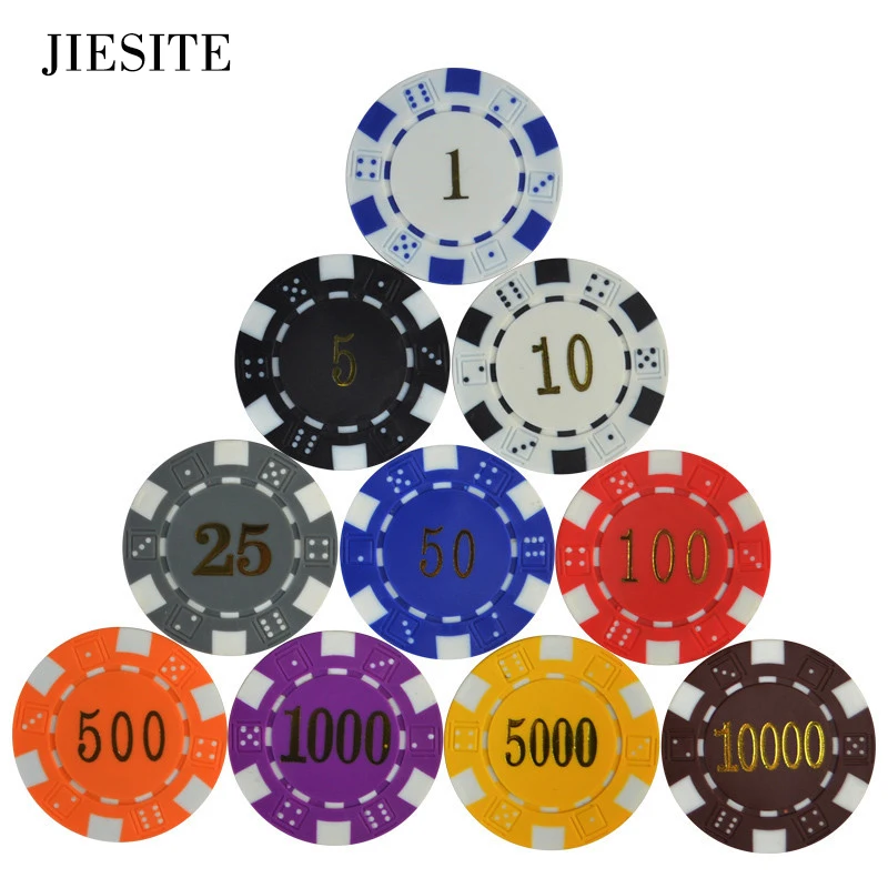 JIESITE 25 шт./лот 11 5 г/шт. ABS золотые игральные кости покерные чипы монеты Техасский