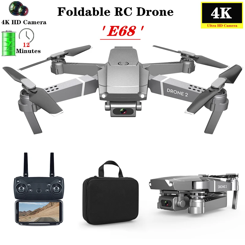 Мини Дрон 4K HD с камерой Wi Fi FPV UAV складной Радиоуправляемый вертолет режим