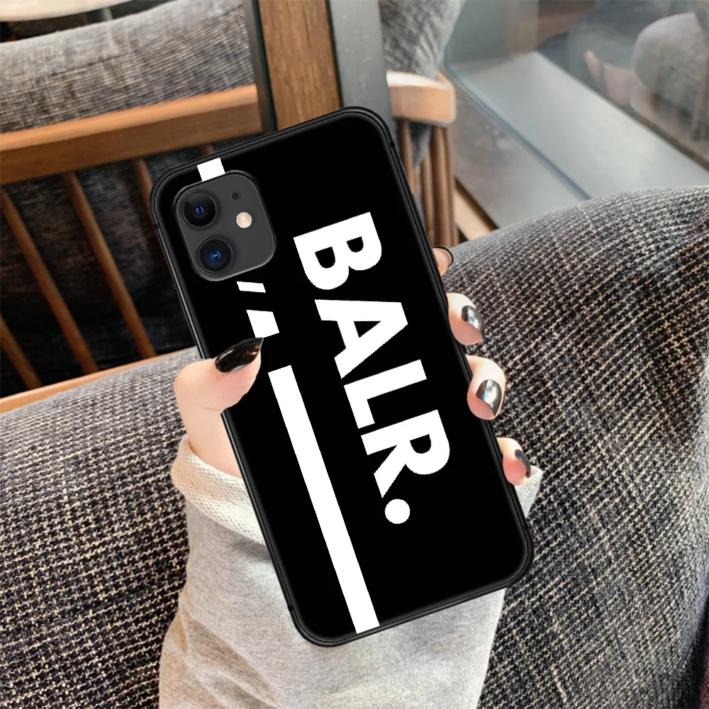 

BALR Fashion Trend Brand Phone Case Cover Hull For iphone 5 5s se 2020 6 6s 7 8 12 mini plus X XS XR 11 PRO MAX black Waterproof