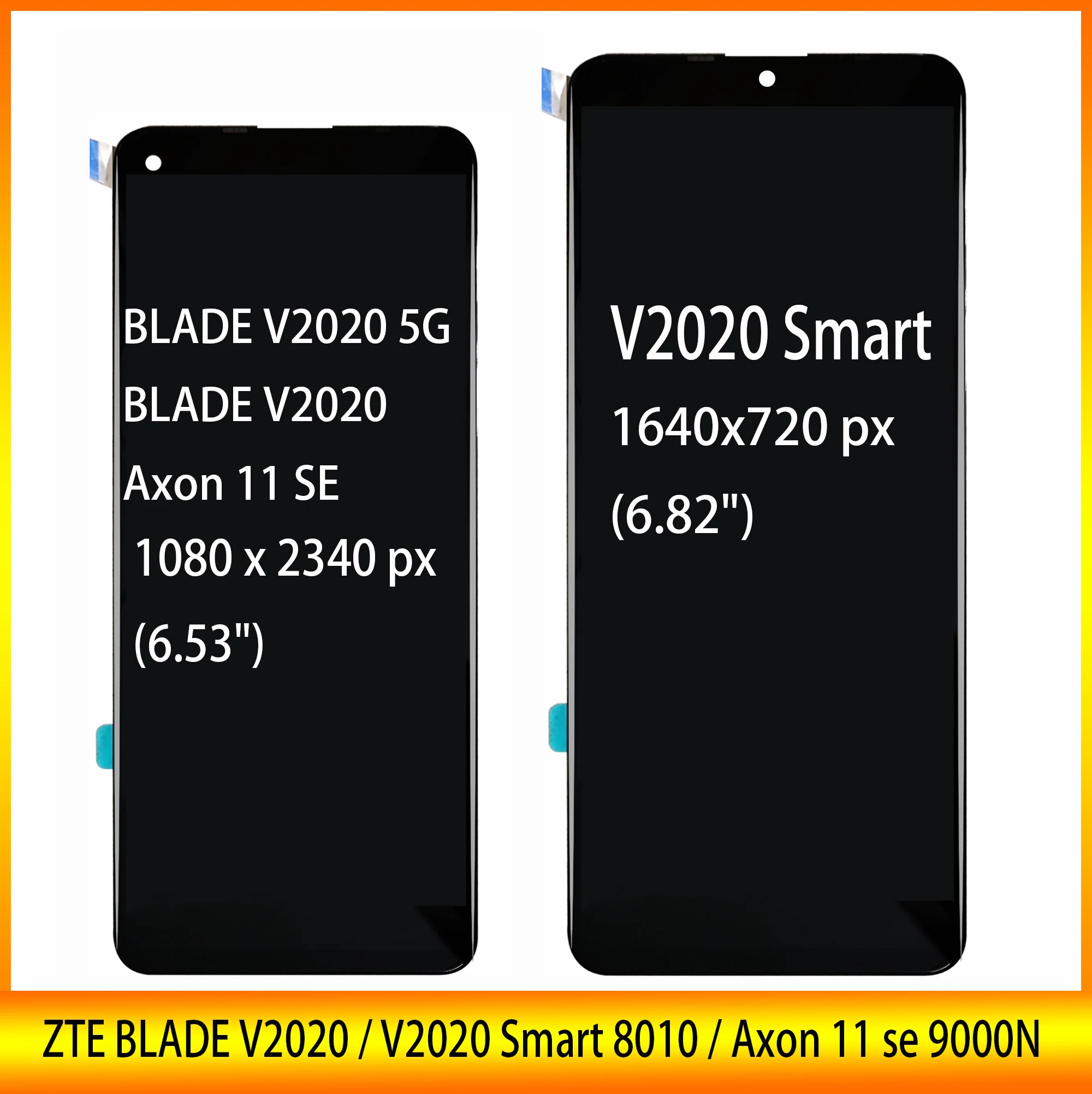 Оригинальный ЖК дисплей для дисплея ZTE BLADE V2020 5G / Axon 11 SE 9000N Смарт Дисплей