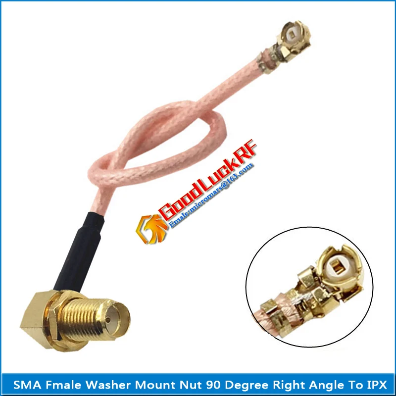 

Комплект комплектов IPX U.FL Female to RPSMA RP-SMA RP SMA Male Female Уплотнительное кольцо Шайба Переборка Прямоугольная перемычка с косичкой RG178 Коаксиальный