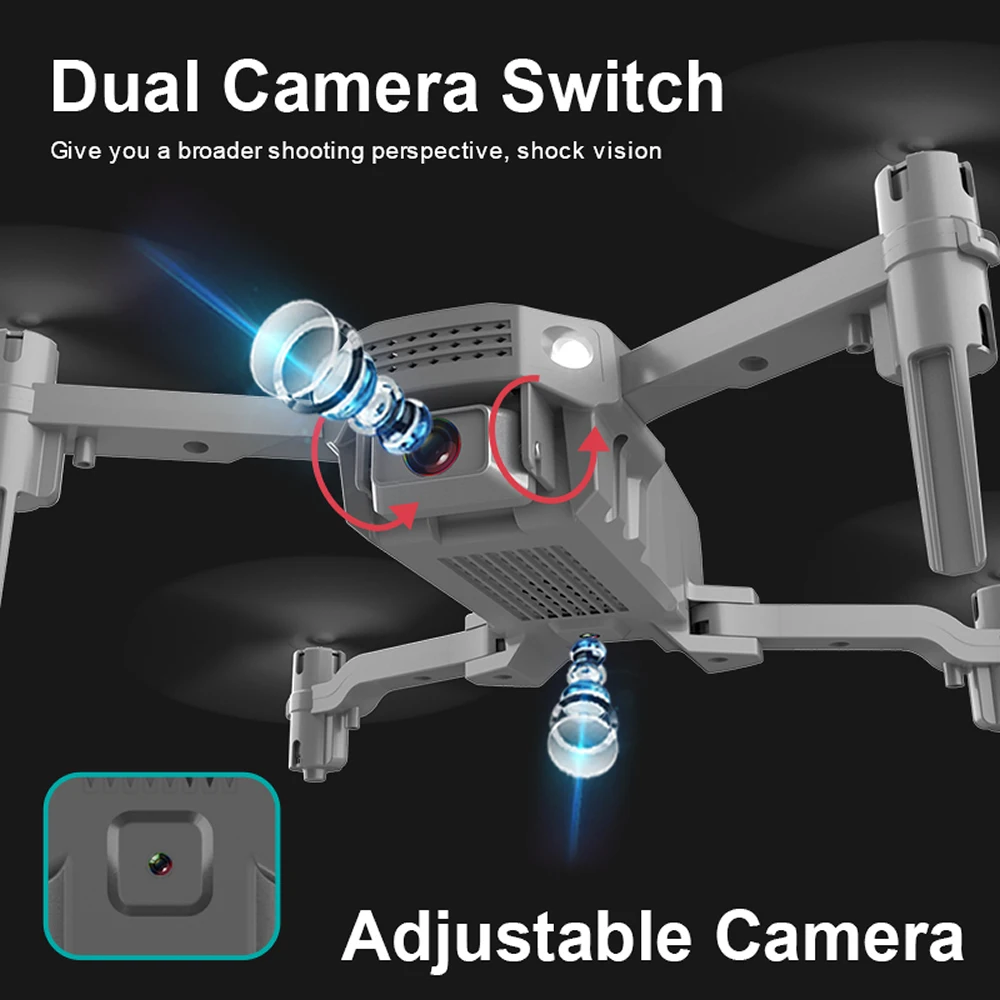 

New Mini RC Drone UAV Quadcopter with Camera Wide-angle 4K Aerial photography Air Fixed Height FPV Remote Control Helicopter Toy