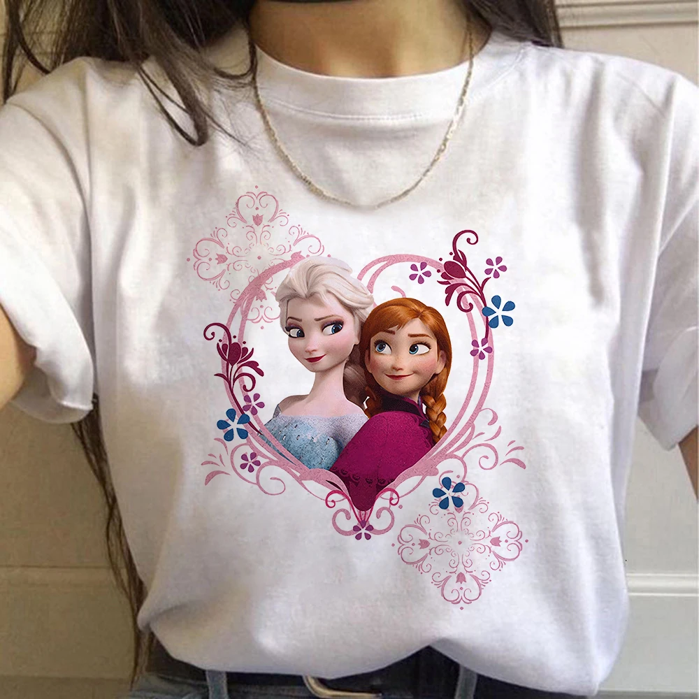

Frozen Aisha T-shirt Princess Short-sleeved Women Cartoons Tops Print Cute Kawaii O-neck Harajuku Aesthetic Disney Femme T Shirt