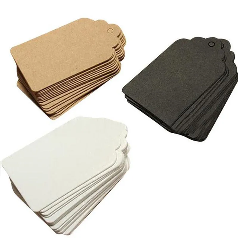 50 шт. волнистые бирки из крафт бумаги бумажные этикетки карточка для