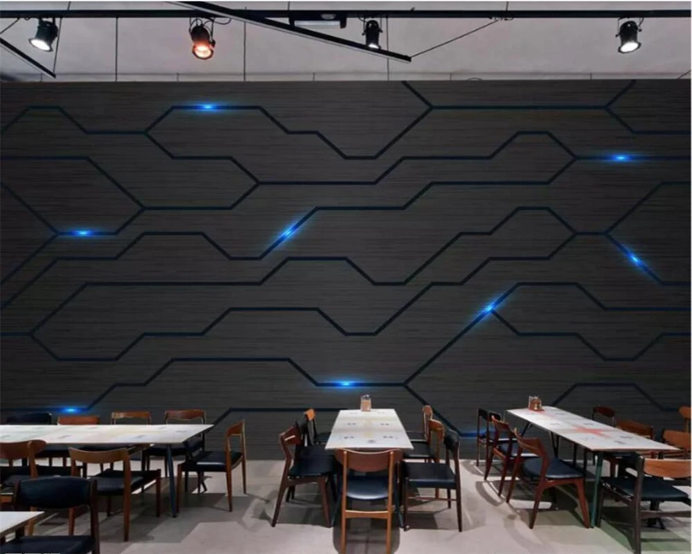 

beibehang papel de parede 3d Modern minimalist technology sense fashion circuit diagram tooling home decoration mural wallpaper