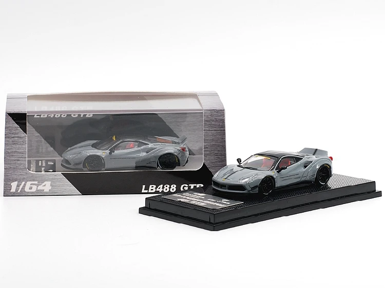 CM модель 1: 64 LB производительность 488 GTB серый литье под давлением модель автомобиля