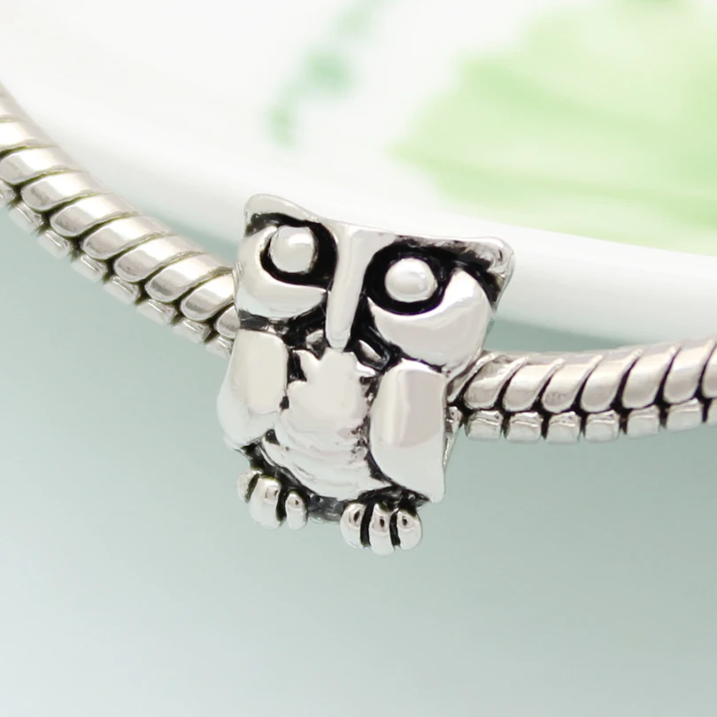 Бесплатная доставка прекрасный Золотой Шарм-бусина в виде птицы подходит для