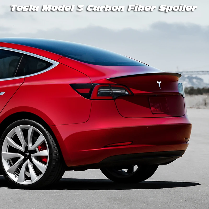 Для TESLA Производительность Модель 3 спойлер Стандартный диапазон модель запас