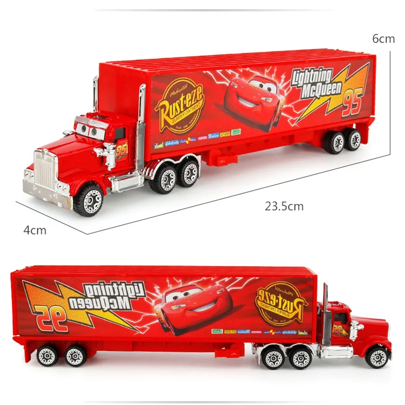Набор Disney Pixar тачки 3 молниеносный Маккуин Джексон шторм мак грузовик 1:55 литый