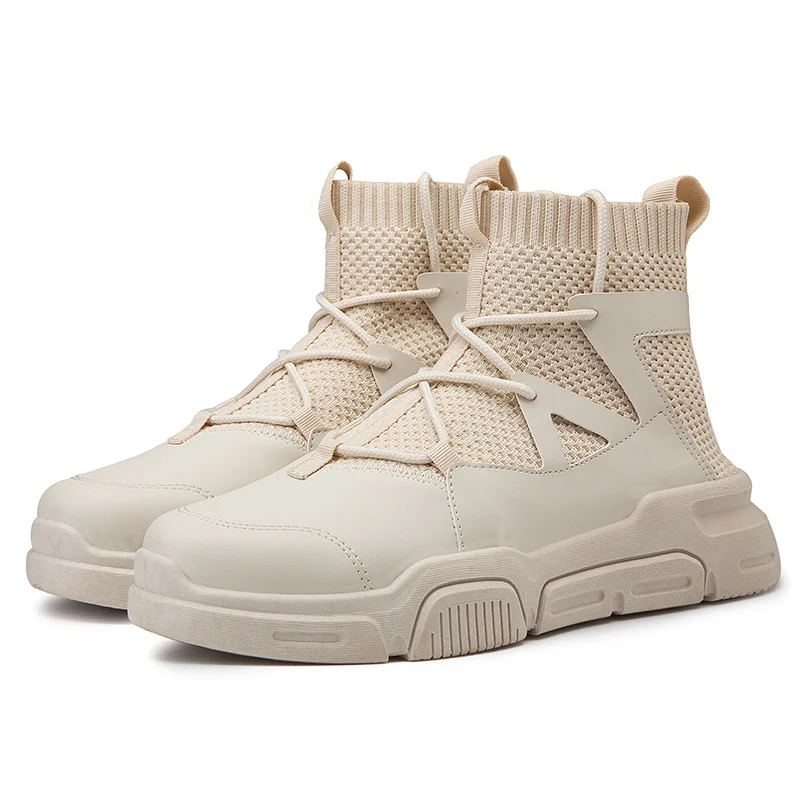 RUIFF осенняя и зимняя мужская Носки с высоким берцем обувь кроссовки на танкетке