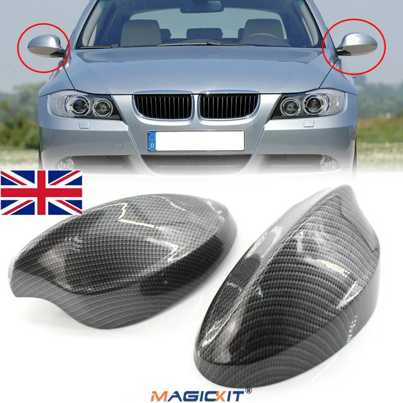Пара левых + правых боковых крыльев зеркал MagicKit для BMW 3 Series E90 E91 2005 2008|Зеркала и