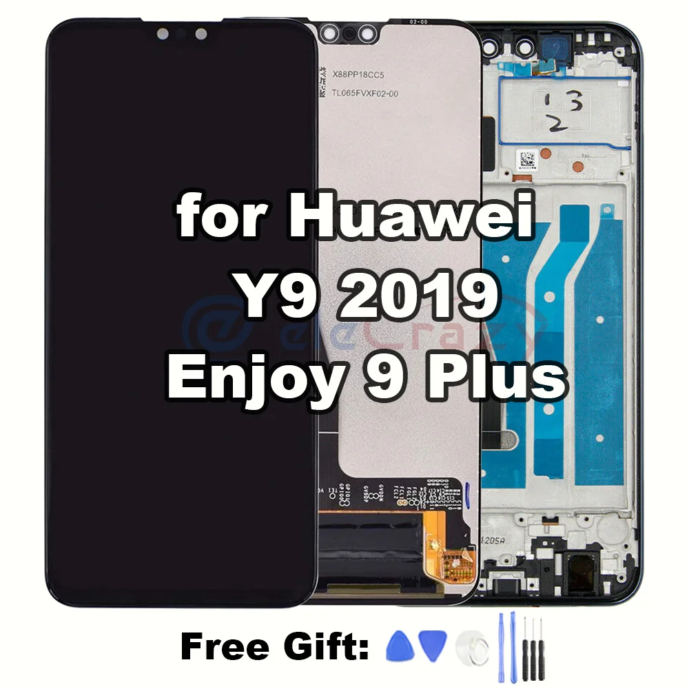 

ЖК-дисплей 6,5 ''для Huawei Y9 2019 Enjoy 9 Plus с сенсорным экраном и дигитайзером в сборе, замена 100% Протестировано
