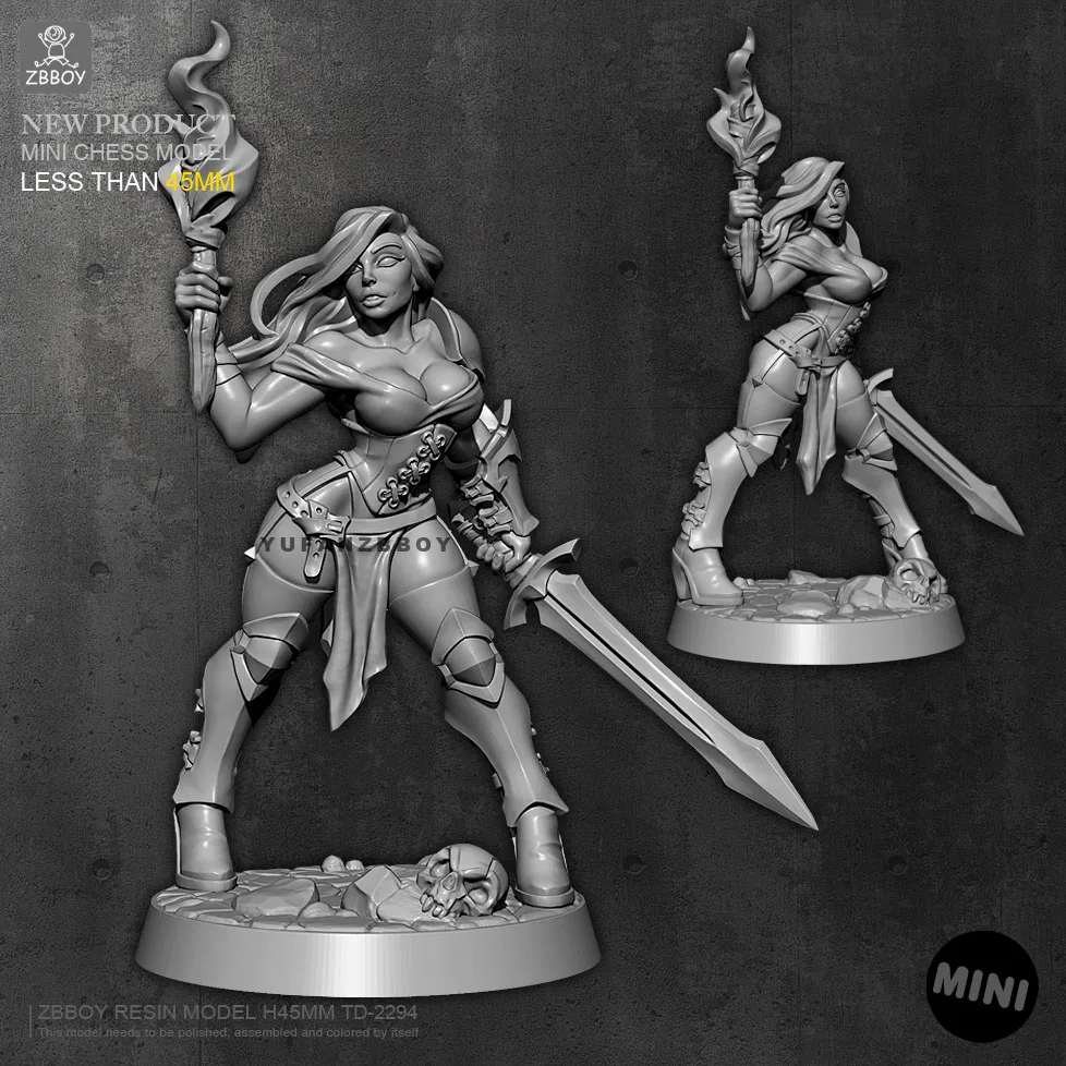 

45mm Resin model kits figure colorless and self-assembled TD-2294
