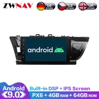 android 9 ips screen px6 dsp for toyota corolla 2012 2013 2014 2016 no car dvd player gps multimedia player radio audio stereo